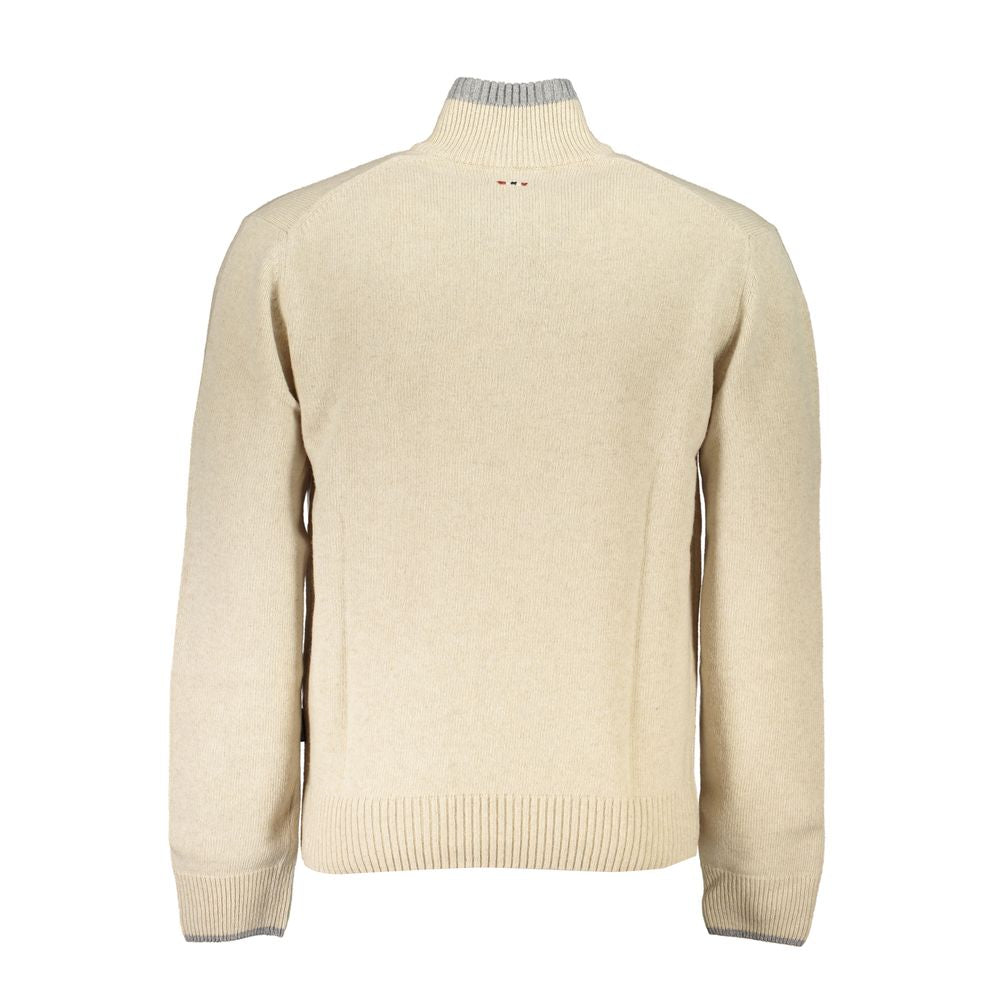 Napapijri Beige Fabric Sweatshirt Napapijri