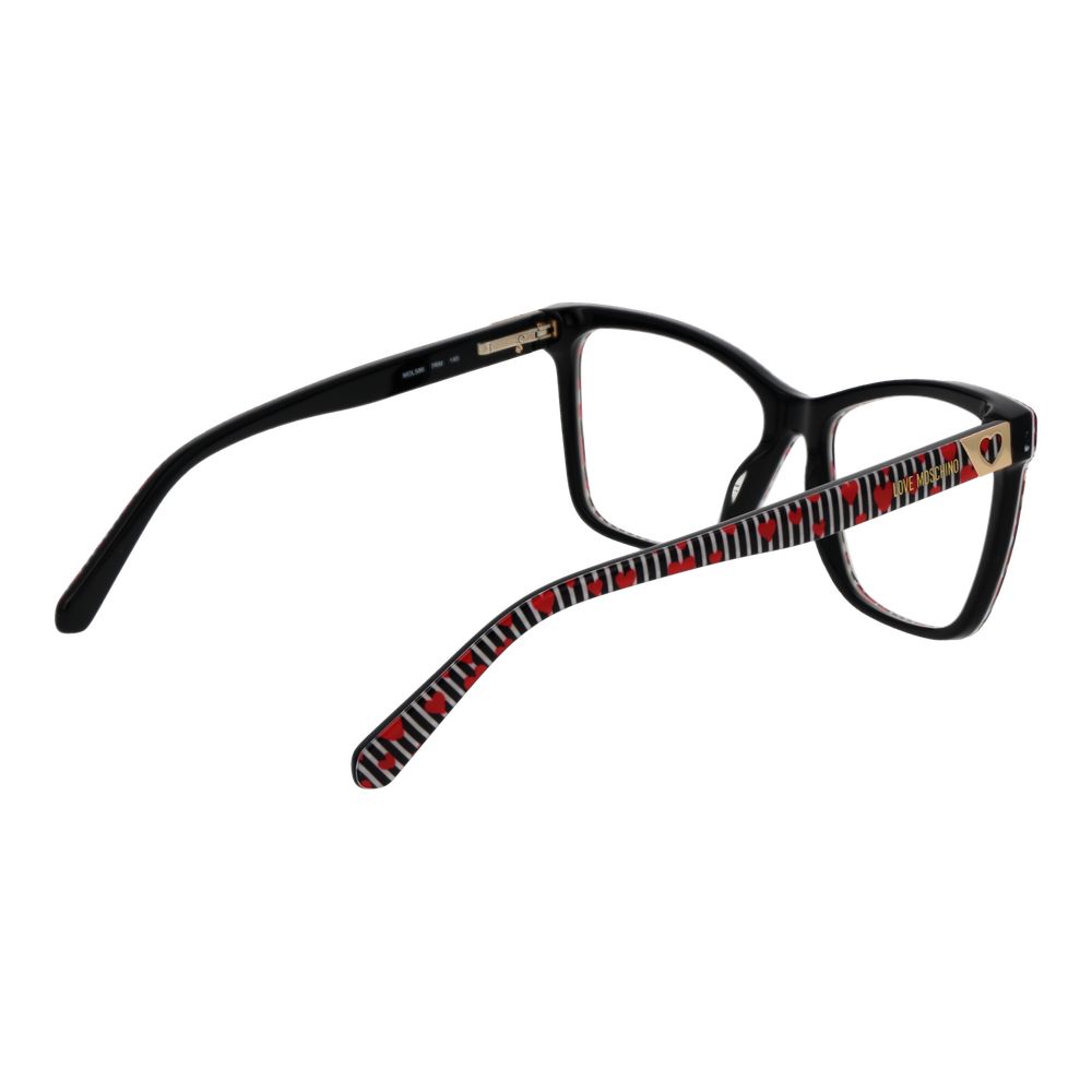 Love Moschino Black Acetate Glasses (Frames) Love Moschino