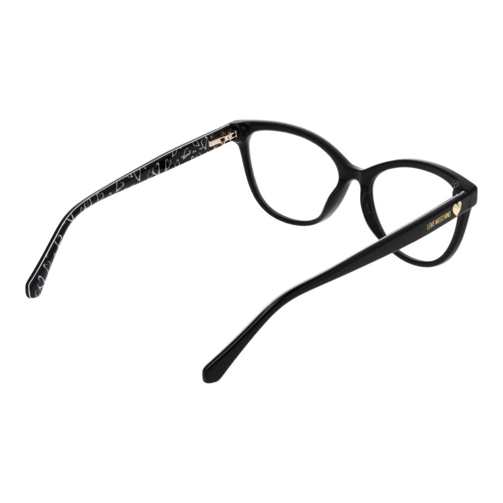 Love Moschino Black Acetate Glasses (Frames) Love Moschino