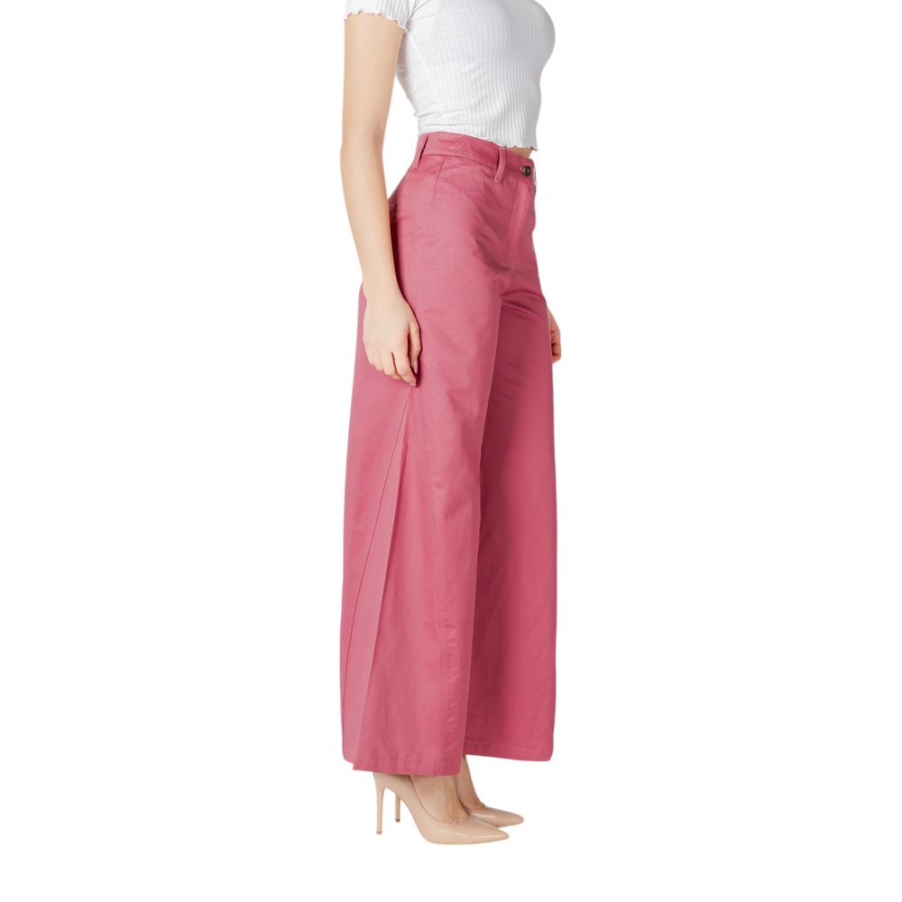 ICHI Pink Cotton Pant ICHI
