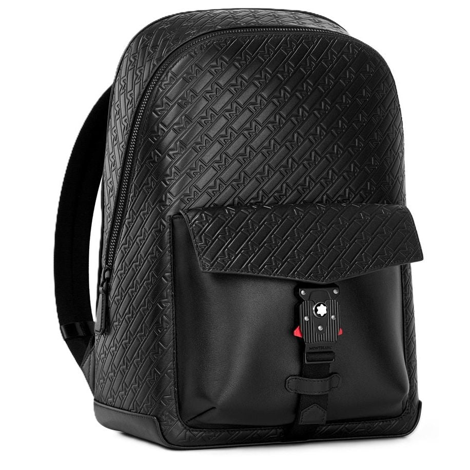 MONTBLANC LEATHER MOD. MONTBLANC MONOGRAM BACKPACK WITH M LOCK BUCKLE 4810 - 30X41X13 MONTBLANC