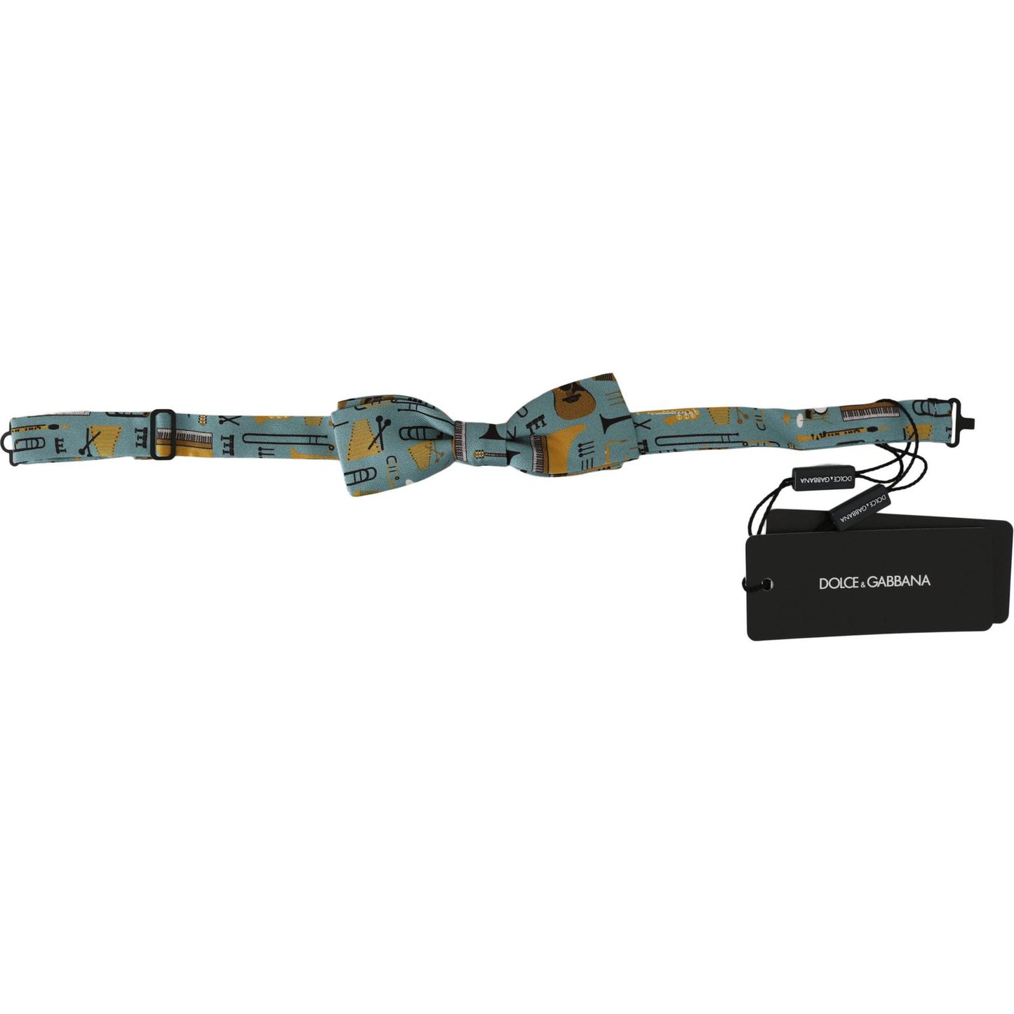Dolce & Gabbana Mint Green Jazz Club Adjustable Neck Papillon Bow Tie