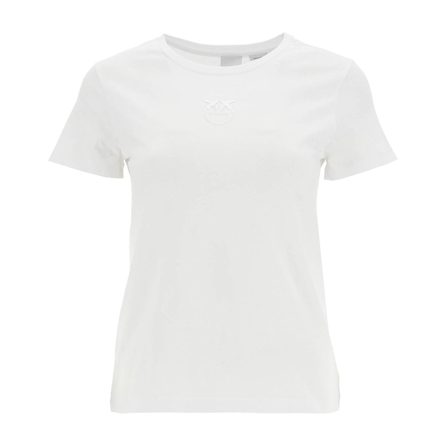 Pinko short-sleeved t-shirt with embroidery Topwear Pinko