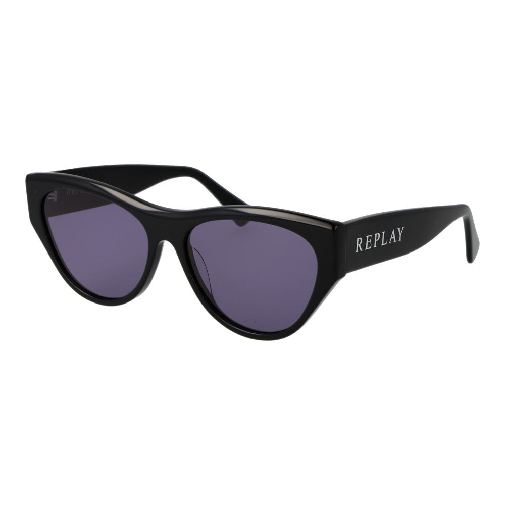 Replay Black Plastic Sunglasses 1728,67345776800,Accessories,Black,Glasses and Sunglasses - Accessories,New with tags,Replay,Sunglasses - Glasses and Sunglasses - Accessories,Women
