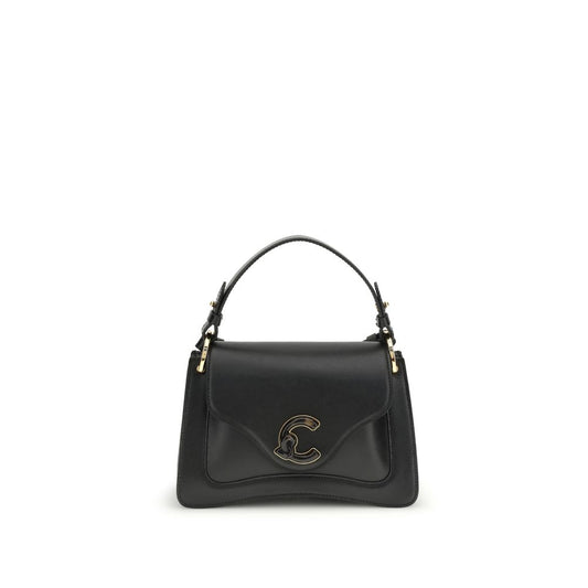 Coccinelle Black Calf Leather Bos Taurus Shoulder Bag 1728,72470364320,Bags,Black,Coccinelle,New with tags,Shoulder Bags - Bags,Women