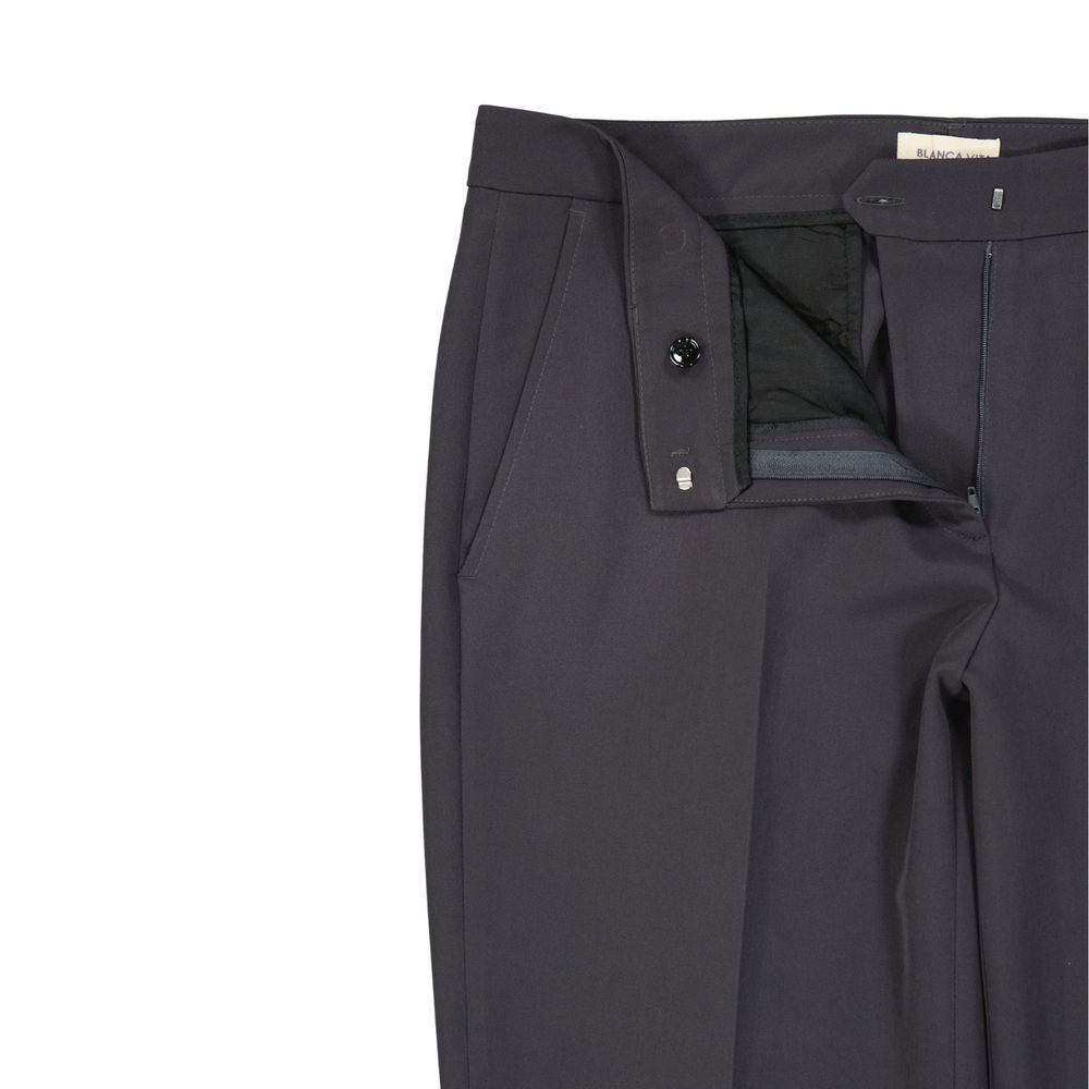 BLANCA VITA Gray Elastane Casual Pants