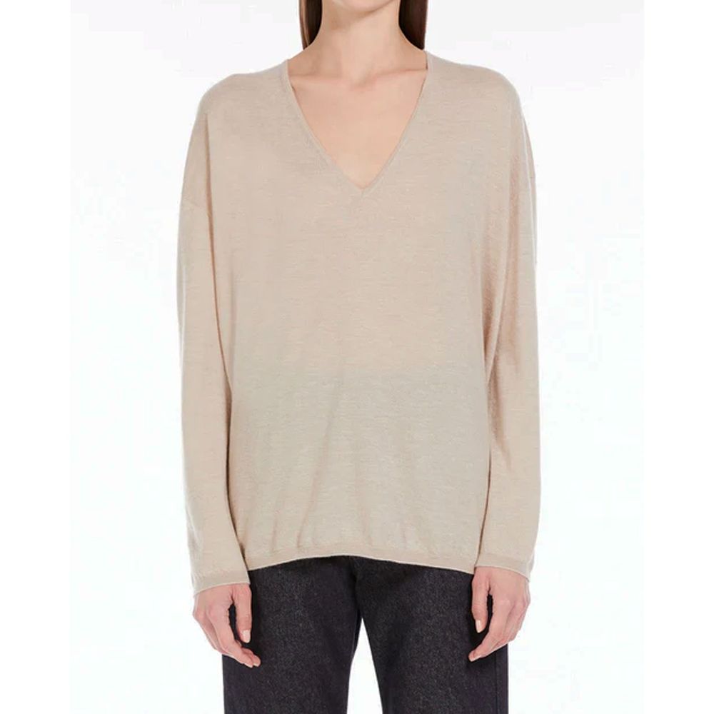 Max Mara Beige Cashmere Sweater 1728,75611013280,Beige,Cashmere - Sweaters - Clothing,Clothing,M,Max Mara,New with tags,S,Sweaters - Clothing,Women