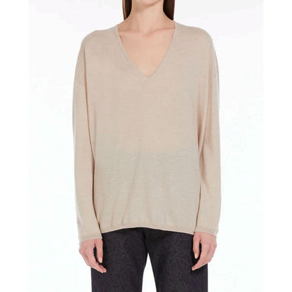 Max Mara Beige Cashmere Sweater 1728,75611013280,Beige,Cashmere - Sweaters - Clothing,Clothing,M,Max Mara,New with tags,S,Sweaters - Clothing,Women