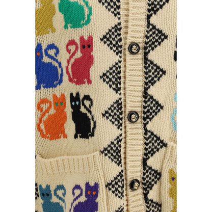 Valentino Garavani Multicolor Wool Cardigan