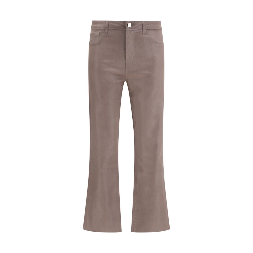 L'Agence Beige Cotton Casual Pants 1728,72470364320,Beige,Casual Pants - Pants - Clothing,Clothing,L'Agence,New with tags,Pants - Clothing,W24,W30,W31,Women