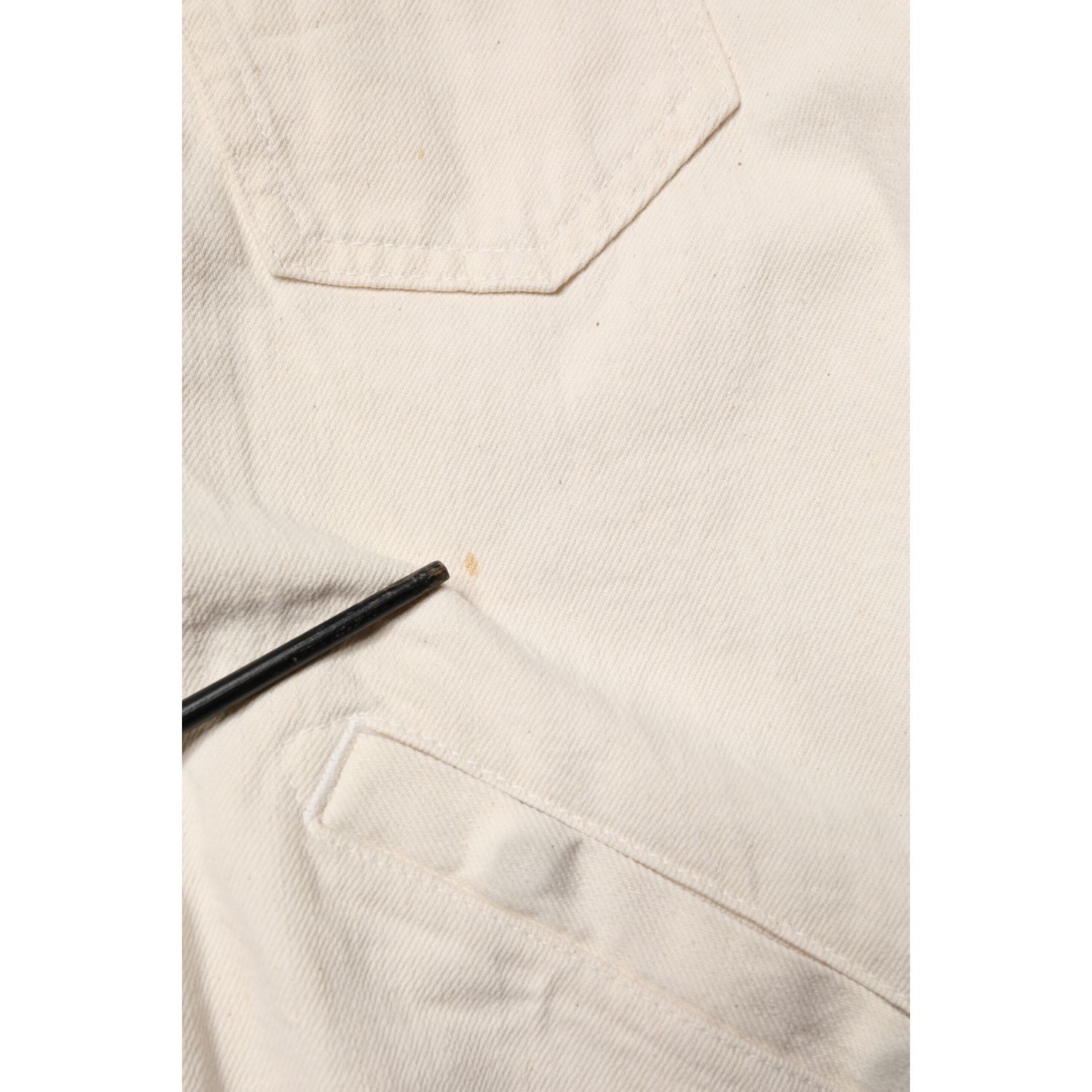 Dolce & Gabbana Off White Cotton Full Zip Denim Men Blouson Jacket
