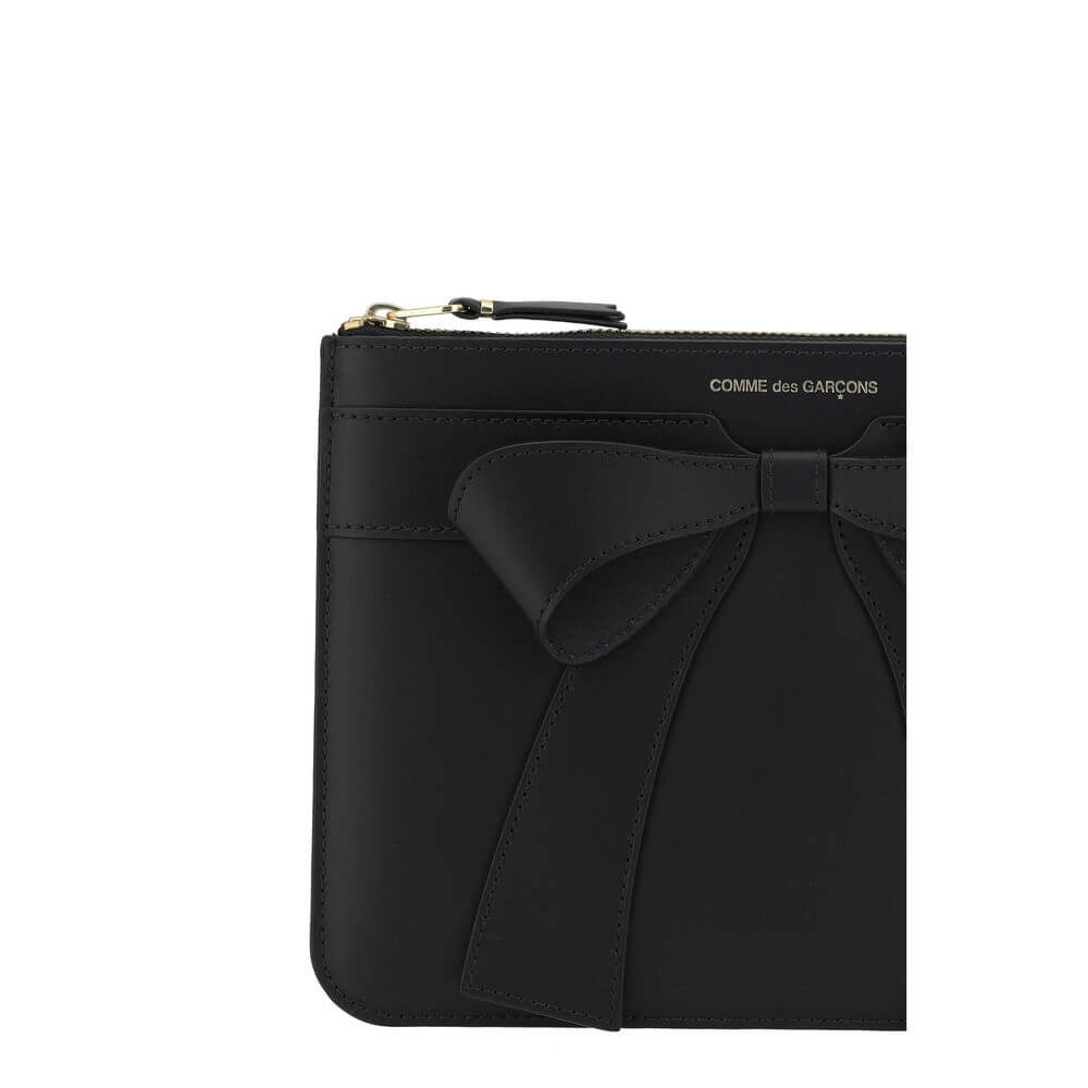 Comme Des Garçons Black Calf Leather Bos Taurus Wallet