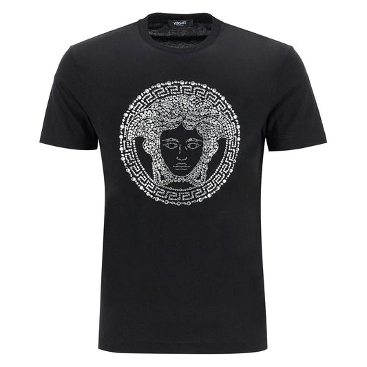 Versace medusa crystal embellished t Topwear Versace