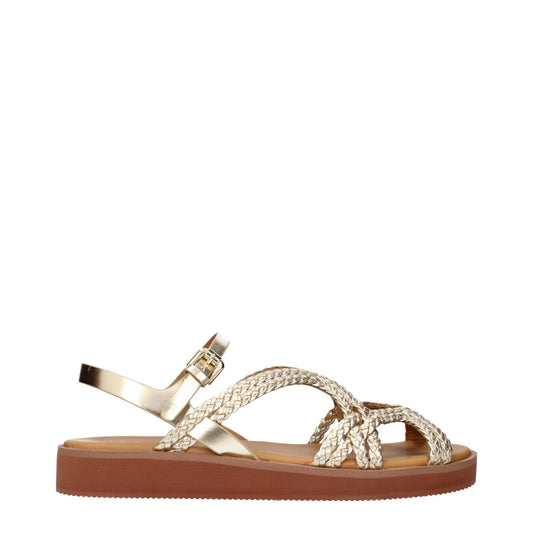 See By Chloé Gold Polyethylene Flat Sandals