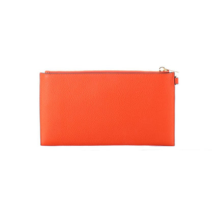 Michael Kors Orange Leather Clutch Bag