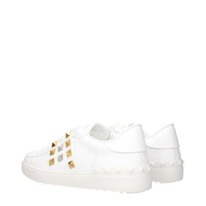 Valentino Garavani White Leather Low Top Sneakers