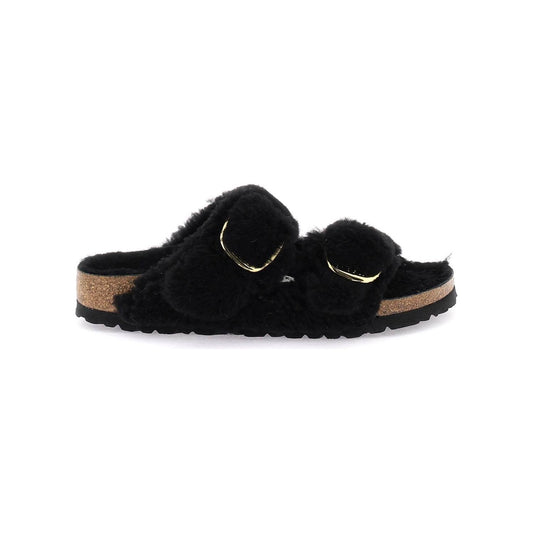 Birkenstock arizona big buckle mules in teddy Mules Birkenstock