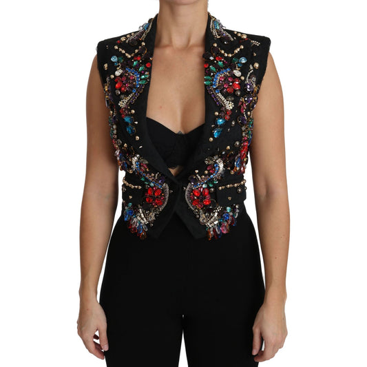 Dolce & Gabbana Enchanted Sicily Crystal-Embellished Vest Dolce & Gabbana