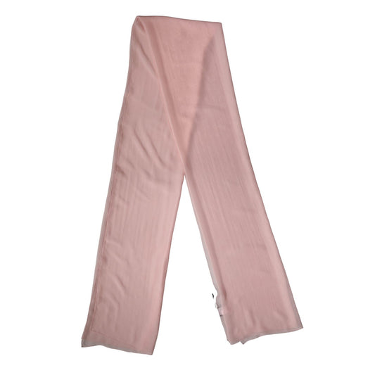 Dolce & Gabbana Light Pink Silk Neck Wrap Shawl Stole 272cm x 120cm Scarf