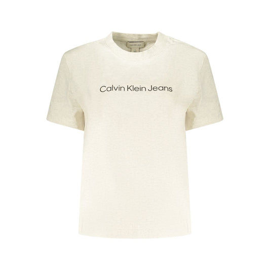Calvin Klein Beige Cotton Women T-Shirt 1728,67403481248,Beige,Calvin Klein,Clothing,M,New with tags,T-Shirts - Clothing,T-Shirts - T-Shirts - Clothing,Women,XL,XS