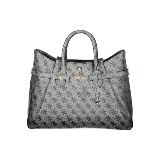 Guess Jeans Black Polyurethane Women Handbag 1728,67403481248,Bags,Black,Guess Jeans,Handbags - Bags,New with tags,Women