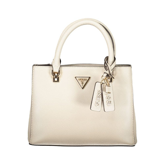 Guess Jeans Beige Polyurethane Women Handbag 1728,67403481248,Bags,Beige,Guess Jeans,Handbags - Bags,New with tags,Women