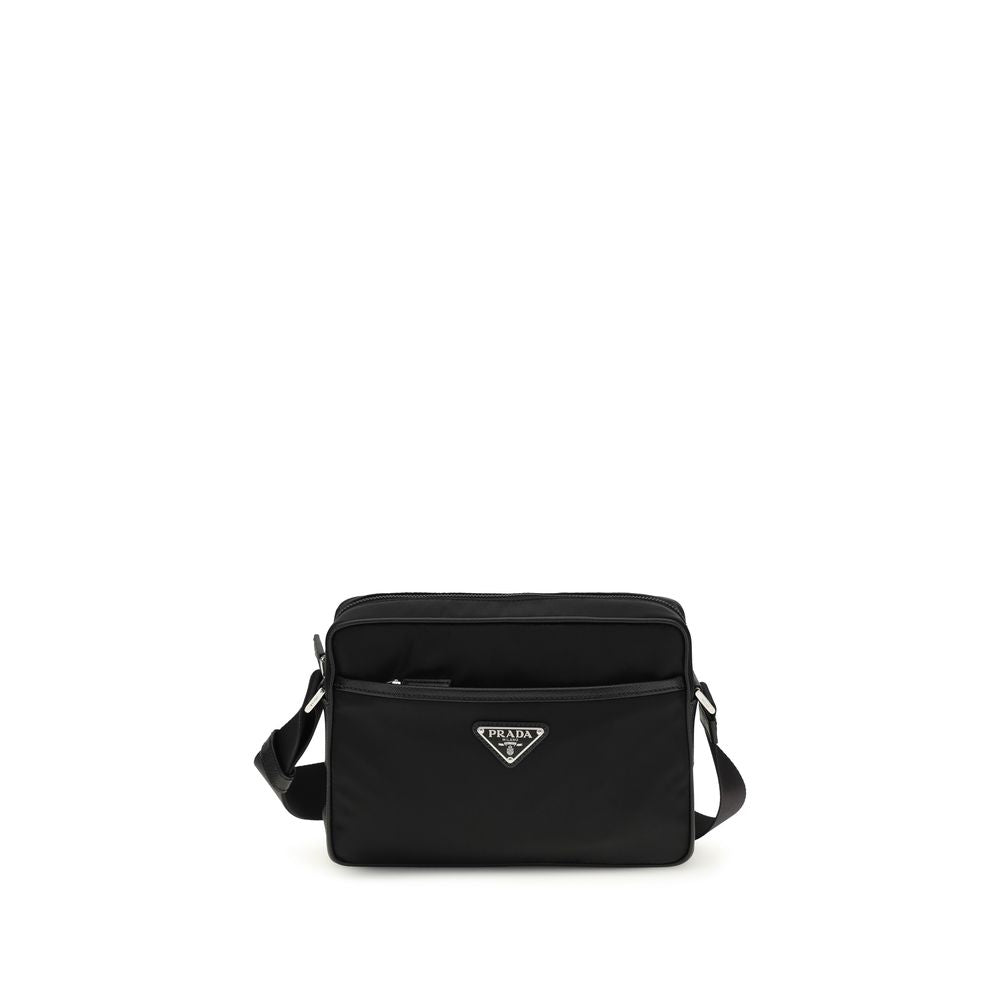 Prada Black Recycled Polyamide Shoulder Bag 1728,72470364320,Bags,Black,Men,New with tags,Prada,Shoulder Bags - Bags