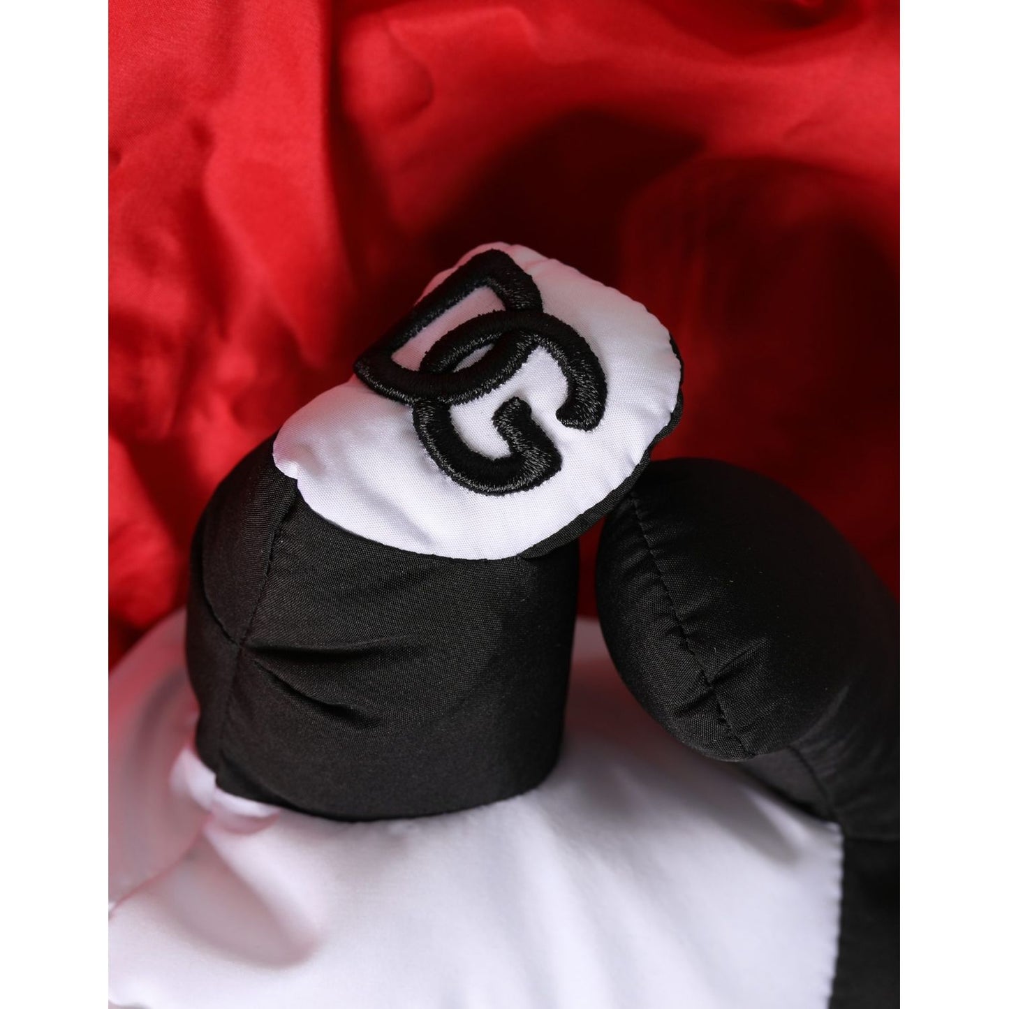 Dolce & Gabbana Men Red Polyester Panda Stuffed Ecobag Tote Borse Bag