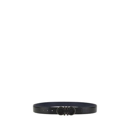 Ferragamo Blue Calf Leather Bos Taurus Regular Belt