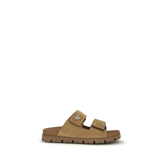 Prada Brown Calf Leather Bos Taurus Strap-On Sandals 1728,72470364320,Brown,EU39.5/US6.5,EU39/US6,EU40.5/US7.5,Men,New with tags,Prada,Sandals - Shoes,Shoes,Strap-Ons - Sandals - Shoes