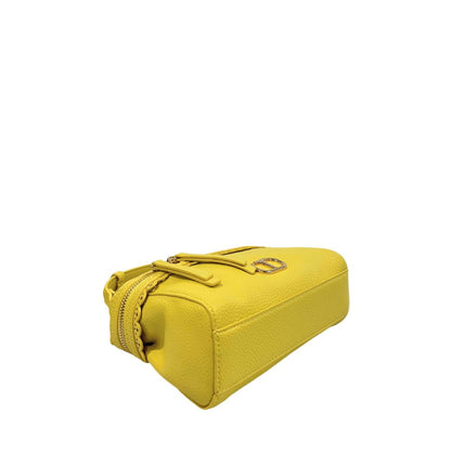 Twinset Yellow PU Women Handbag