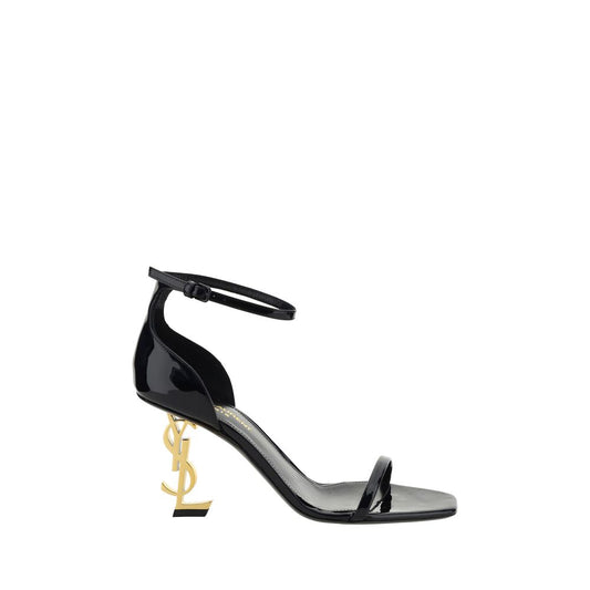 Saint Laurent Black Calf Leather Bos Taurus Platform Sandals