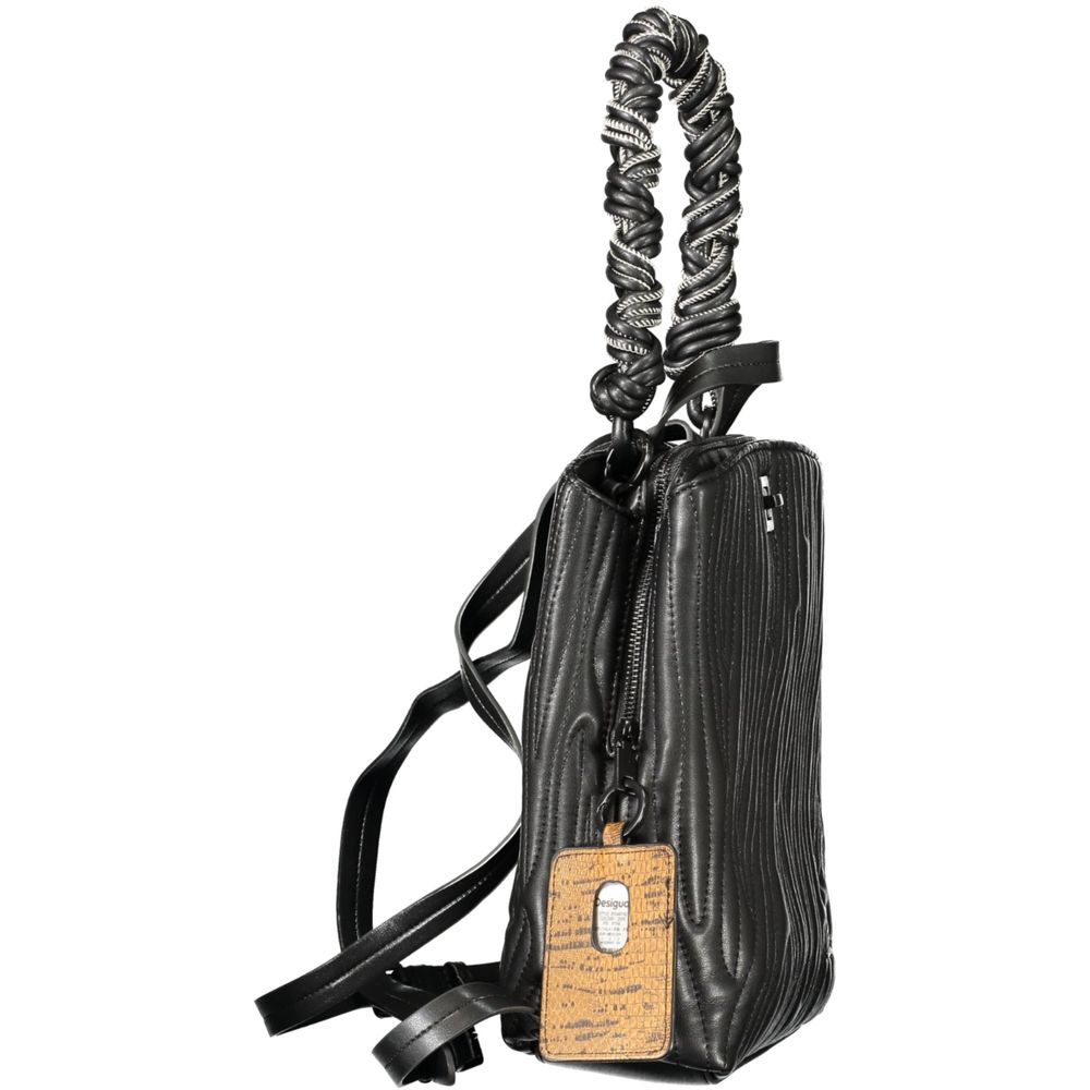 Desigual Black Polyurethane Women Mini Backpack