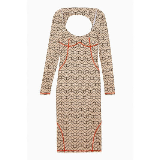 Patrizia Pepe Bicolor Nylon Casual Dress