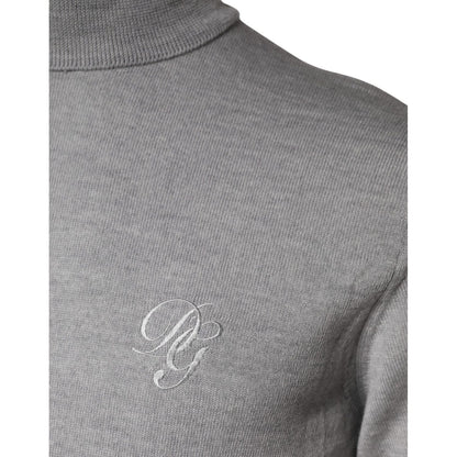 Dolce & Gabbana Gray LongSleeve Turtleneck Pullover Sweater