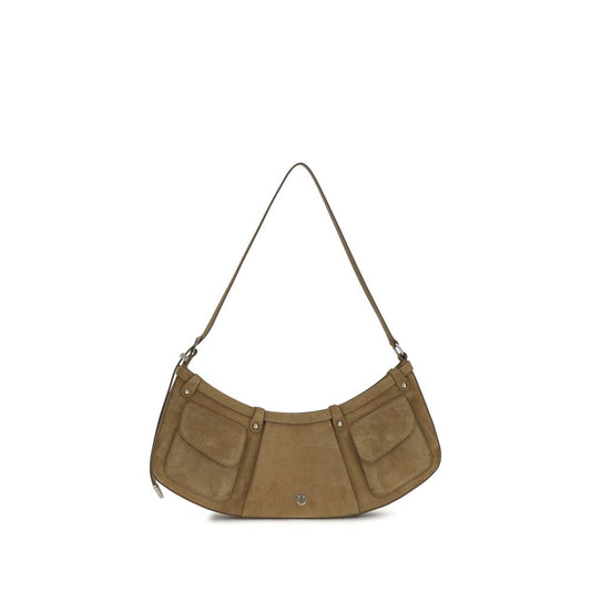 PINKO Beige Calf Leather Bos Taurus Shoulder Bag 1728,72470364320,Bags,Beige,New with tags,PINKO,Shoulder Bags - Bags,Women