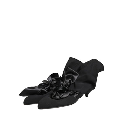 Dolce & Gabbana Black Suede Ankle Boots Shoes