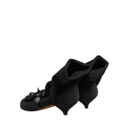 Dolce & Gabbana Black Suede Ankle Boots Shoes