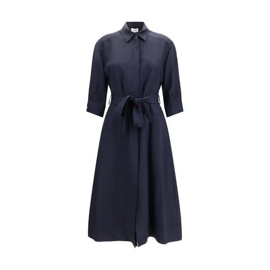 P.A.R.O.S.H. Blue Viscose Casual Dress
