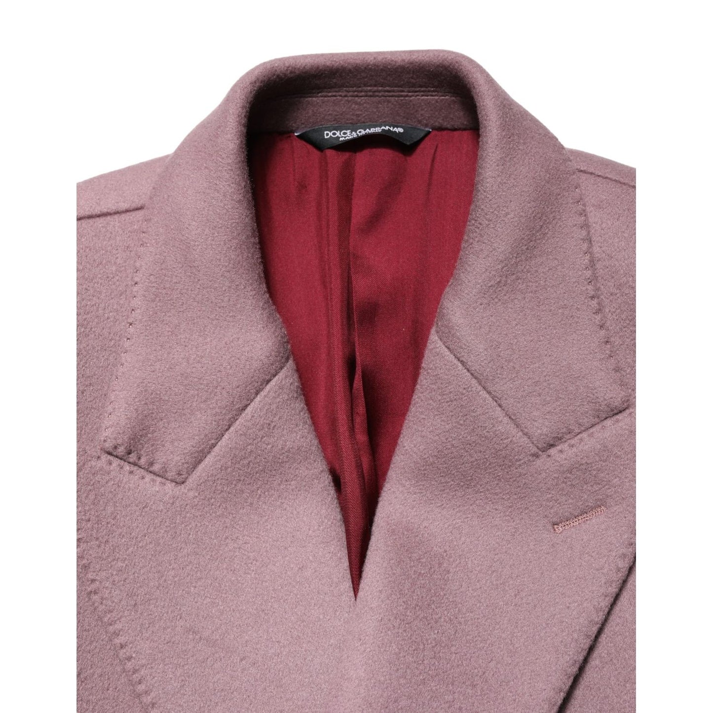 Dolce & Gabbana Brown Double Breasted Men Trench Coat Jacket