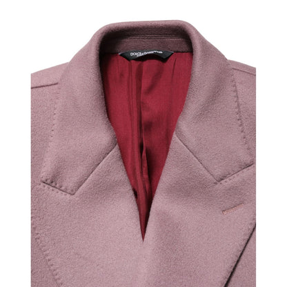 Dolce & Gabbana Brown Double Breasted Men Trench Coat Jacket