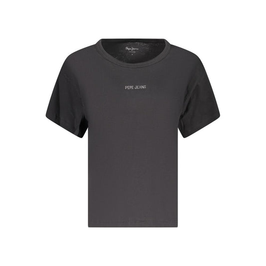 Pepe Jeans Black Cotton T-Shirt