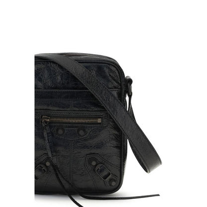 Balenciaga Black Lamb Ovis Aries Aries Shoulder Bag