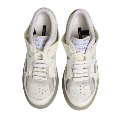 Dolce & Gabbana White Low Top Custom 2.Zero Sneakers Shoes