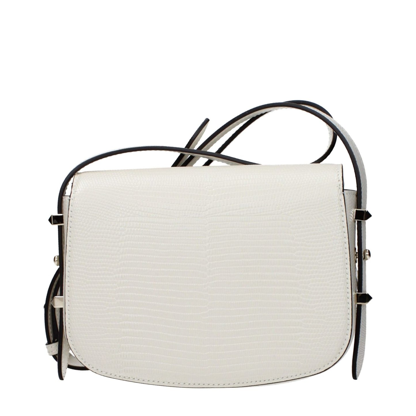 Jimmy Choo White Leather Shoulder Bag
