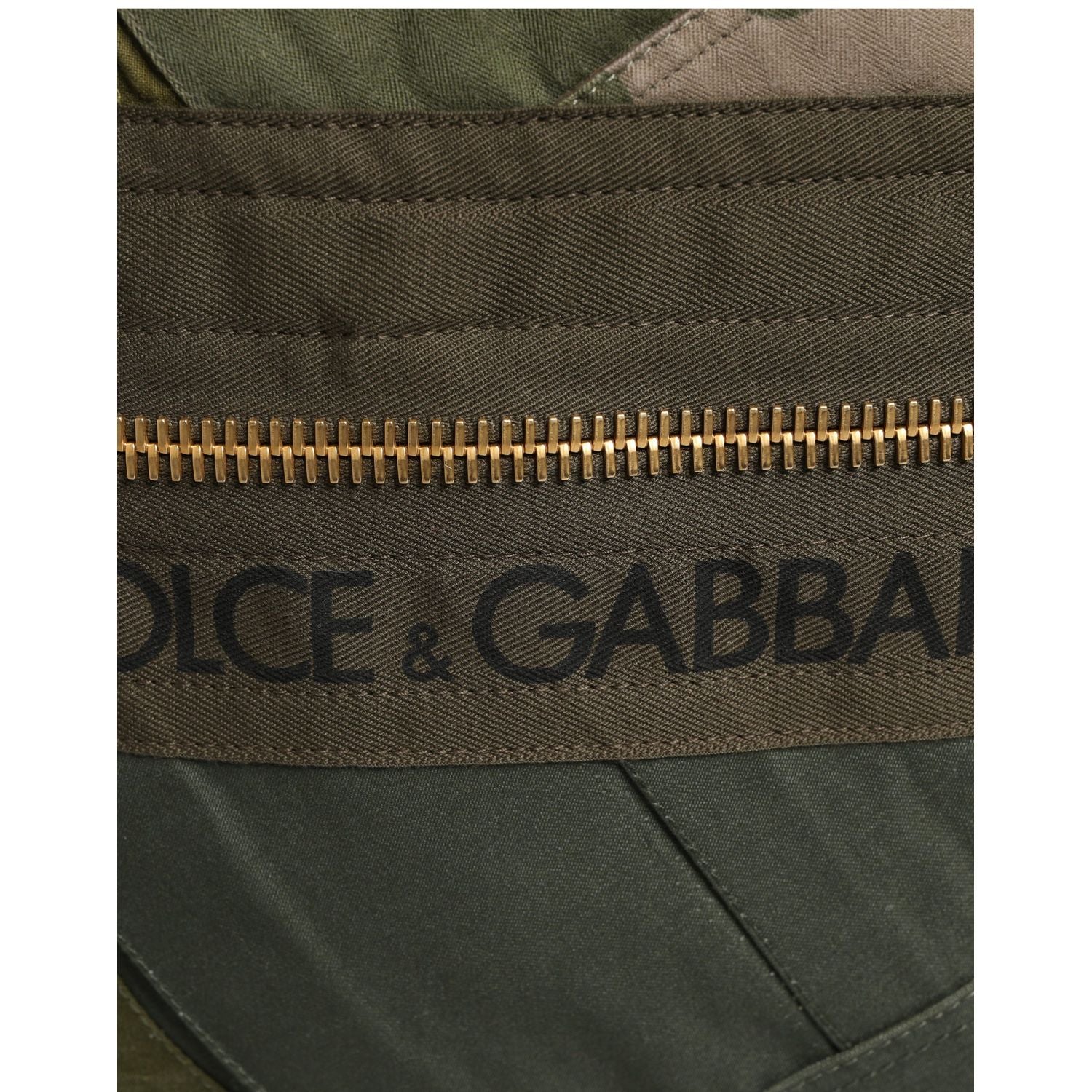 Dolce & Gabbana Military Green Patchwork Rucksack Backpack Borse Men Bag