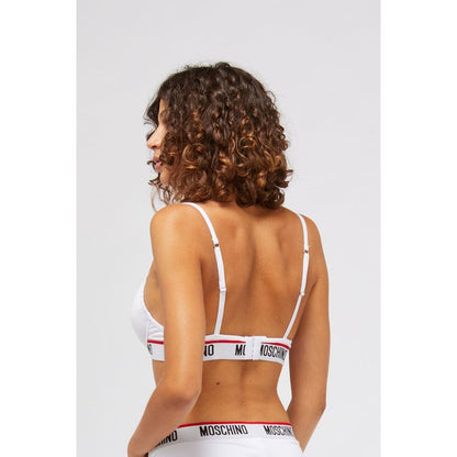 Moschino White Cotton Bra
