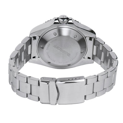 Bobroff Silver Stainless Steel Sport Watch