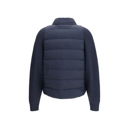 Brunello Cucinelli Blue Polyester Jacket