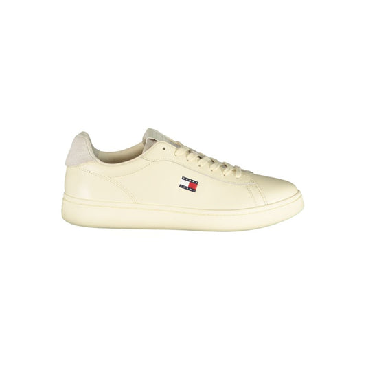 Tommy Hilfiger White Polyurethane Men's Sneaker